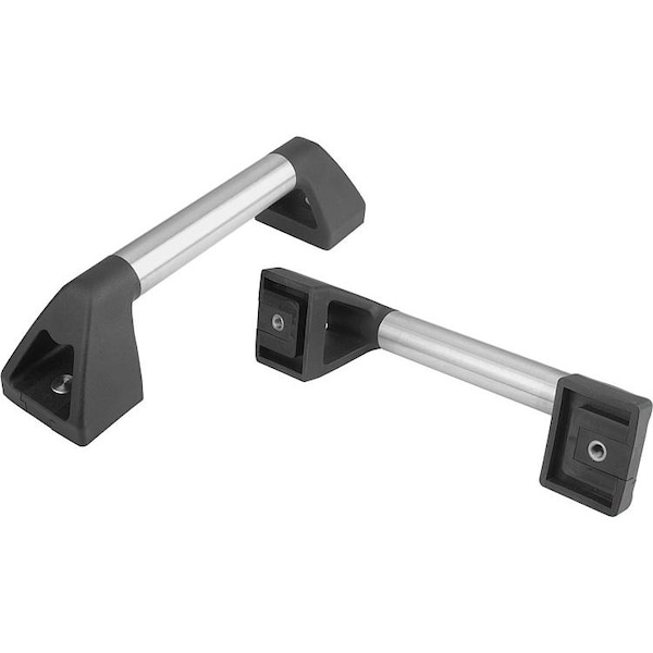 Tubular Handle L=550, Form:B Stainless Steel, Comp:Thermoplastic, A=500, D=M10